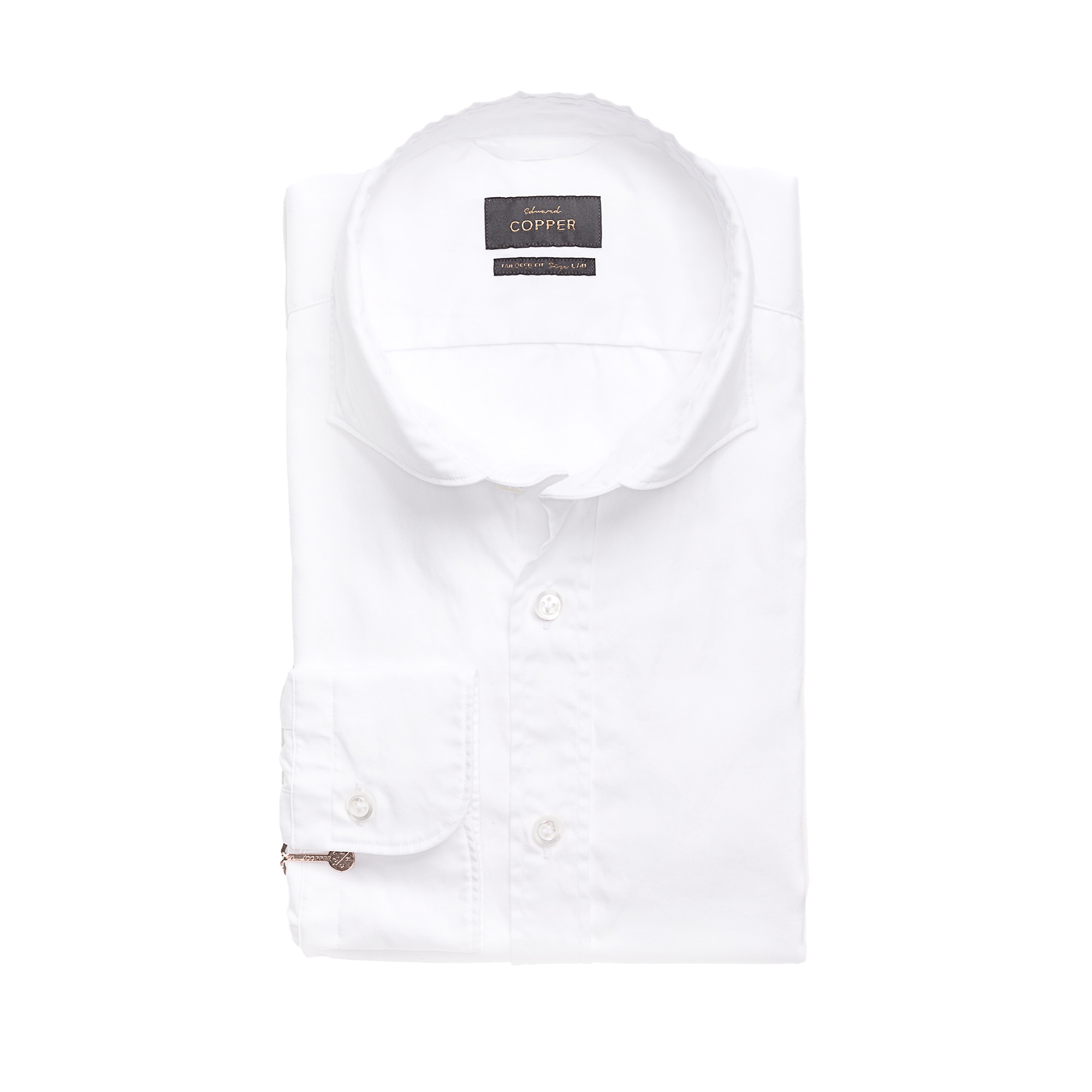 Edward Copper Sommer Hemd Weiss Aalto