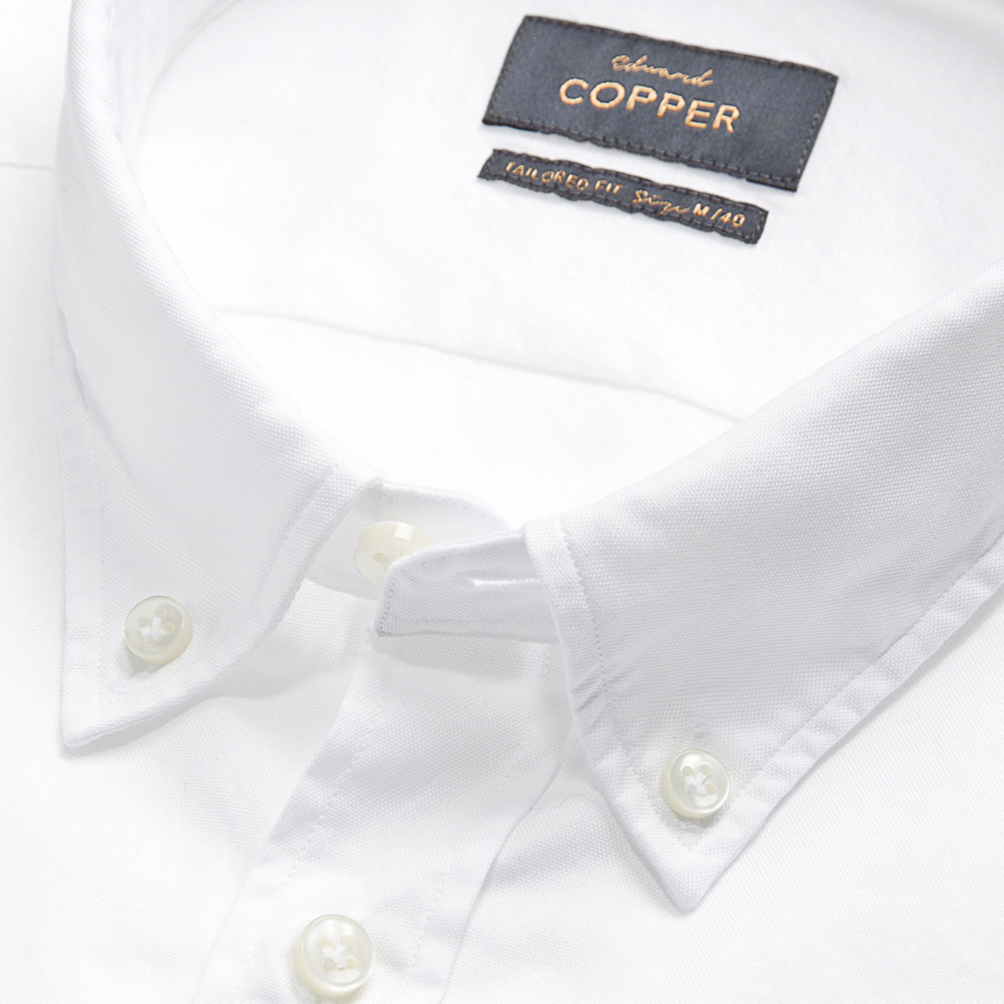 Edward Copper Sommer Hemd Weiss Bill