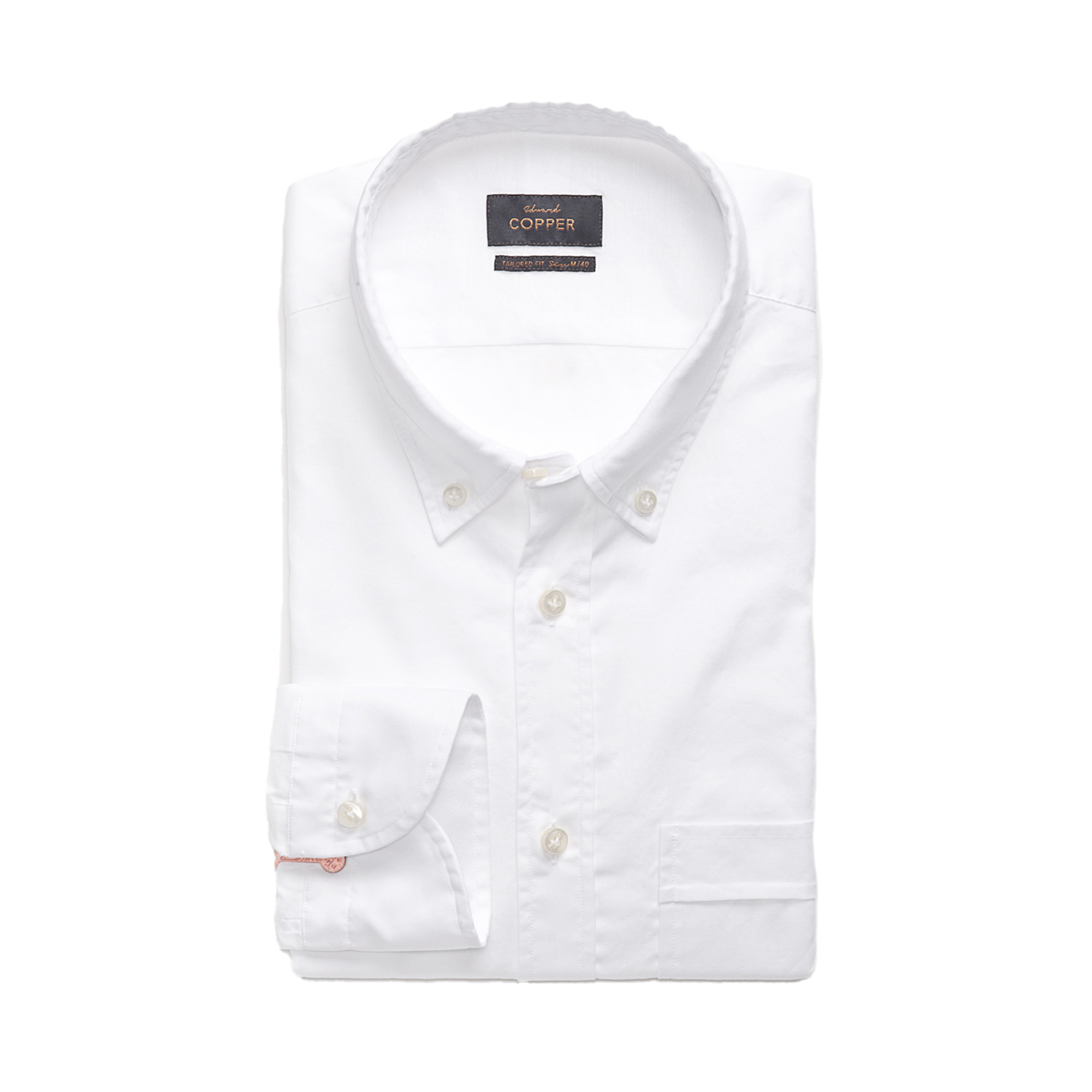 Edward Copper Sommer Hemd Weiss Bill