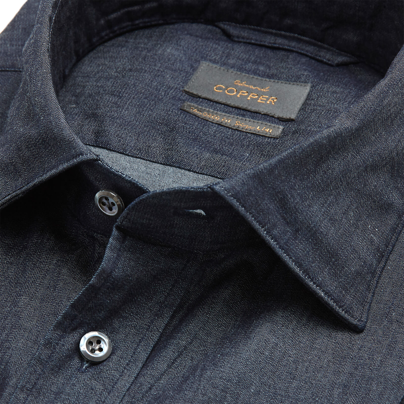 Jeans Stretch Hemd Navy Arvid