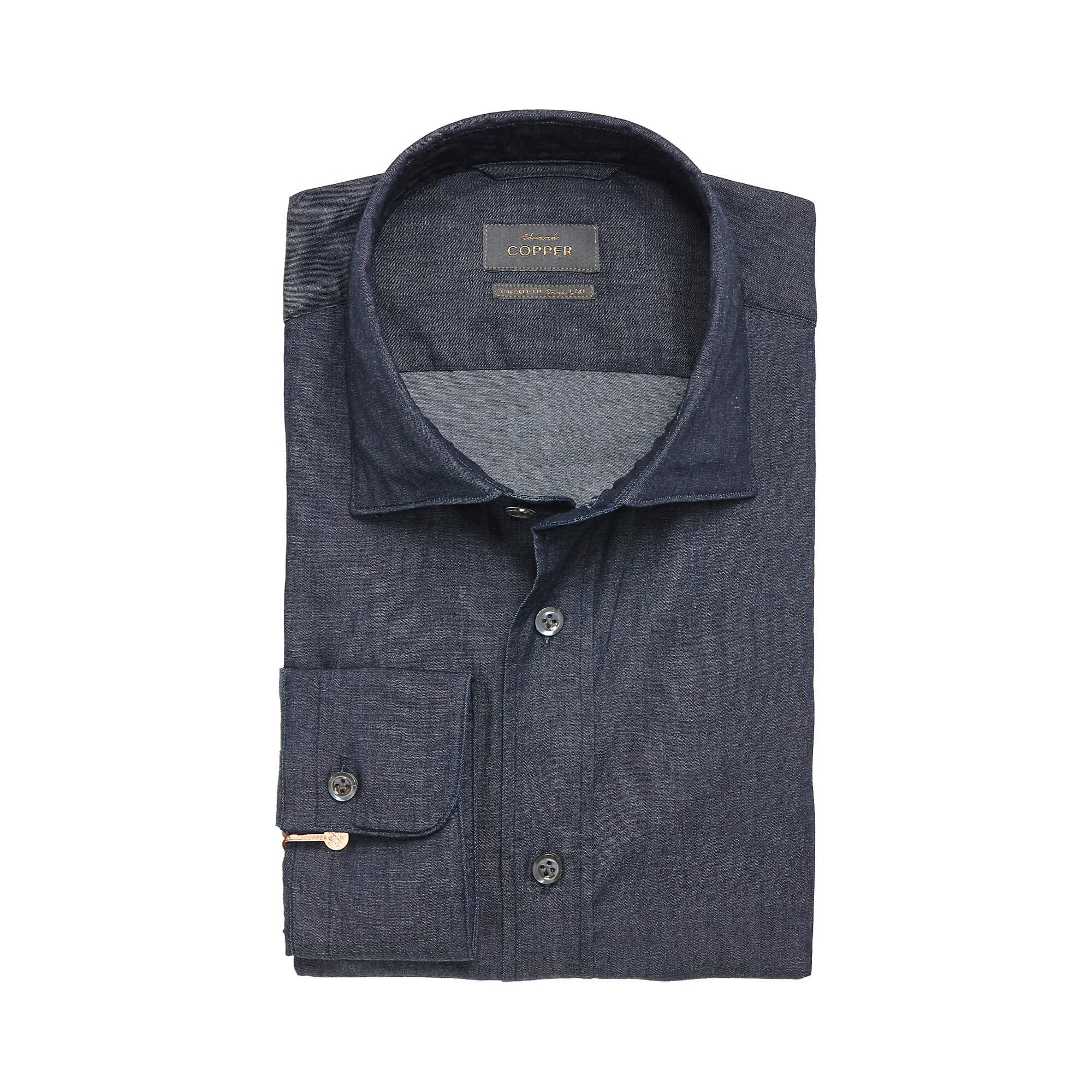 Jeans Stretch Hemd Navy Arvid